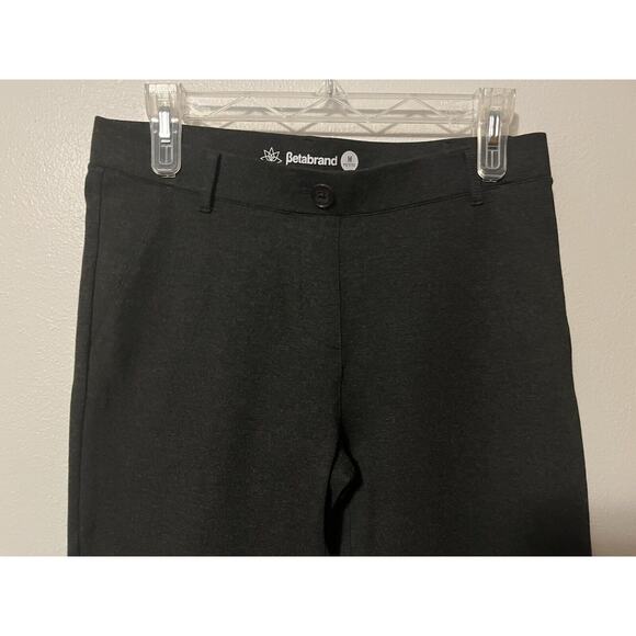Betabrand Charcoal Skinny Leg Yoga Dress Pants Womens Sz Medium Petite W1166-CH - Picture 2 of 8